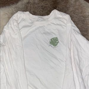 O’Neill long sleeve graphic top white